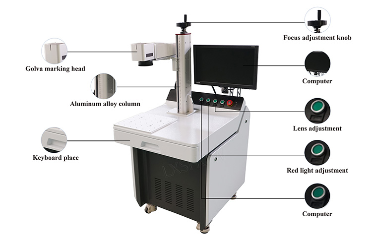 product-Lxshow-High configuration fibre laser marking machine fiber laser marker on stainless steel -1