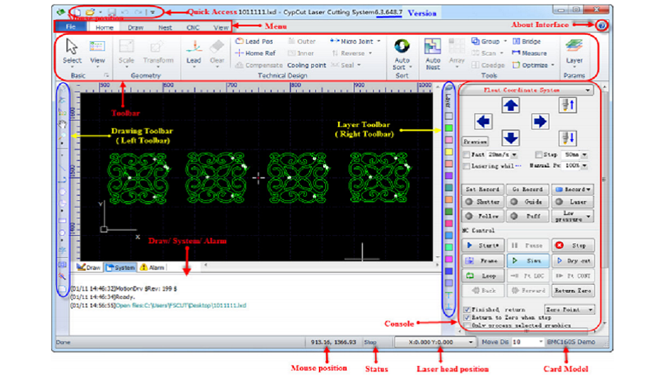 Metal Plate Fiber Laser Cutting Software User Manual CypCut