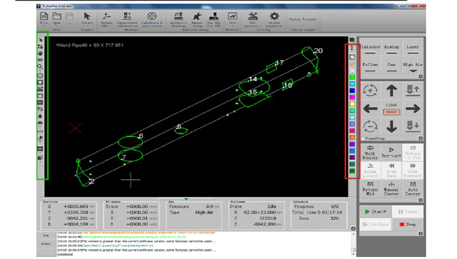 Metal tube Fiber laser cutting software User Manual TubePro