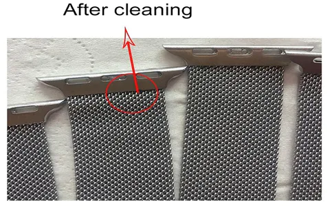 Laser cleaning welding spot and oxide layer
