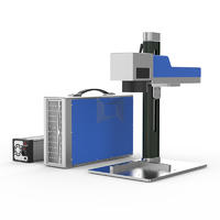 20W 30W Raycus Laser Power split mini portable Fiber laser marking machine manufacture/supplier