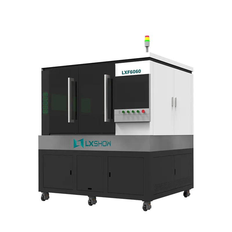 High Precision mini small fiber laser cutting machine LXF6060 with linear motor ball screw transmission 500w 750w 1000w 1500w