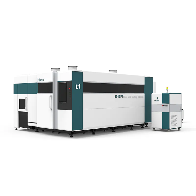 3kw 4kw 6kw 8kw 10kw 12kw Metal Iron Fiber laser cutting machine with exchange table full cover rotary metal tube pipe fiber laser cutter