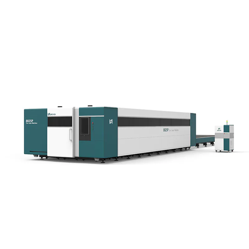 CNC Fiber Steel Laser Cutting Machine With Double Working Table 3000W-12000W
