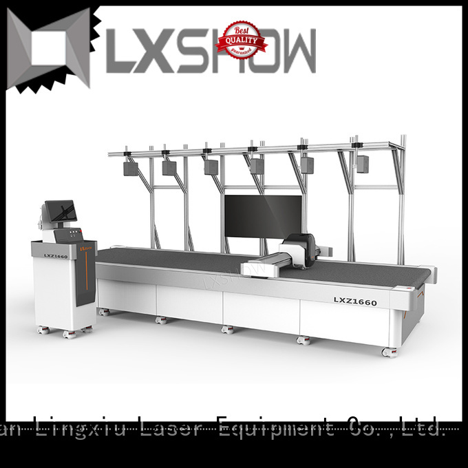 Lxshow reliable cloth cutting machine for bags materials
