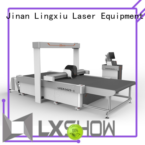 Lxshow fabric cutting machine promotion for sponge