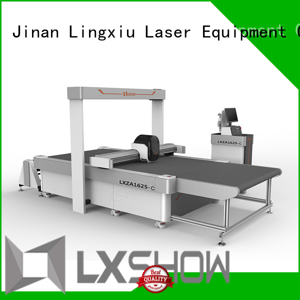 Lxshow sturdy fabric cutting machine supplier for bags materials