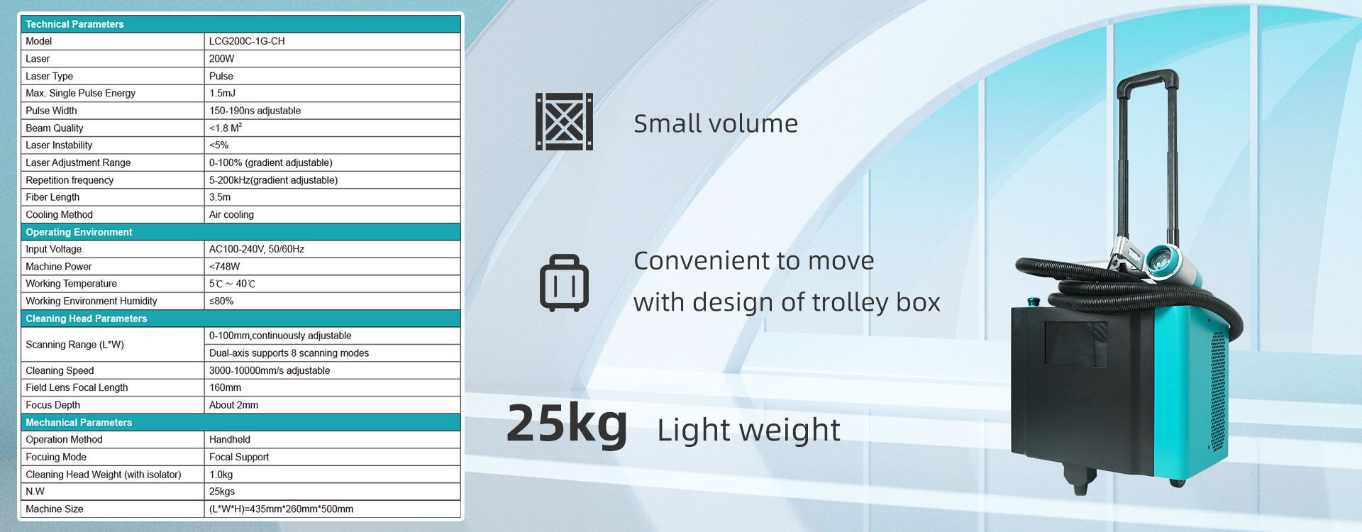 product-Trolley case Portable Laser Cleaning Machine-Lxshow-img-1