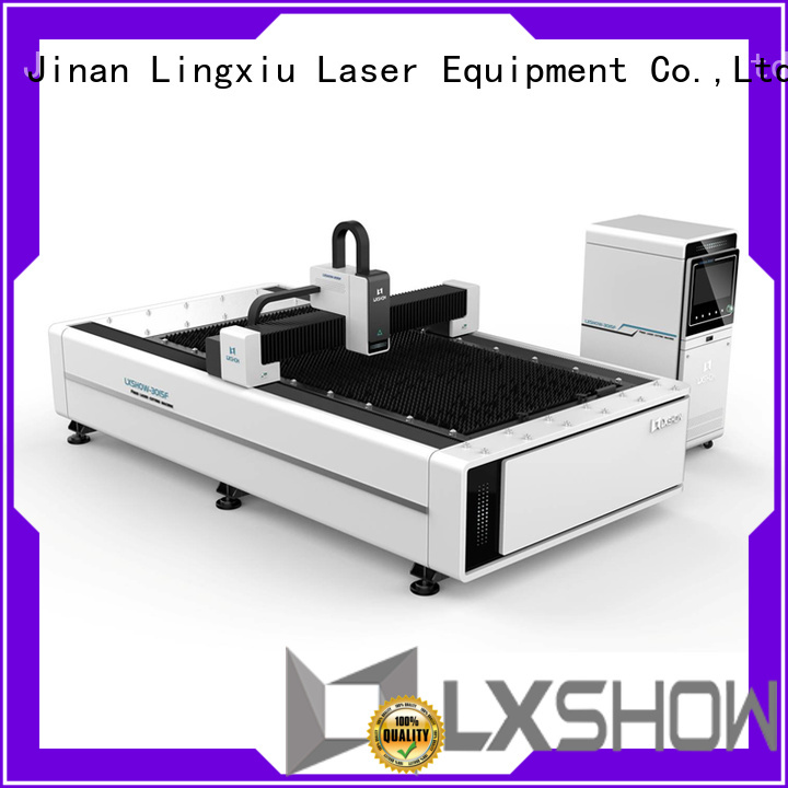 Lxshow creative small metal laser cutting machine for packaging bottles