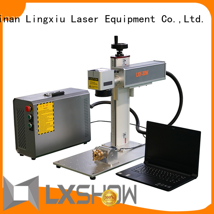Lxshow controllable laser marking machine factory price for Cooker